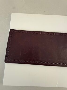 No Label Maroon Red Wallet